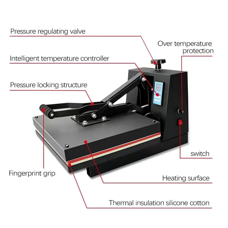 l # for Flat sublimation 38*38cm heat press machine for T-shirt heat transfer printing