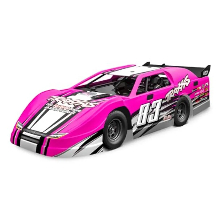 

Slash Late Model BL-2s Pink for racing applications lightweight carbon fiber construction vibrant pink finish enhanced aerodyna