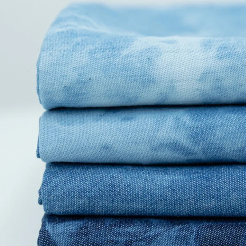 

Хлопковый галстук с принтом, джинсовая ткань, летние тонкие брюки, рубашка, фартук, сумка, одежда, дизайн «сделай сам», швейная ткань, модный оптовый материал