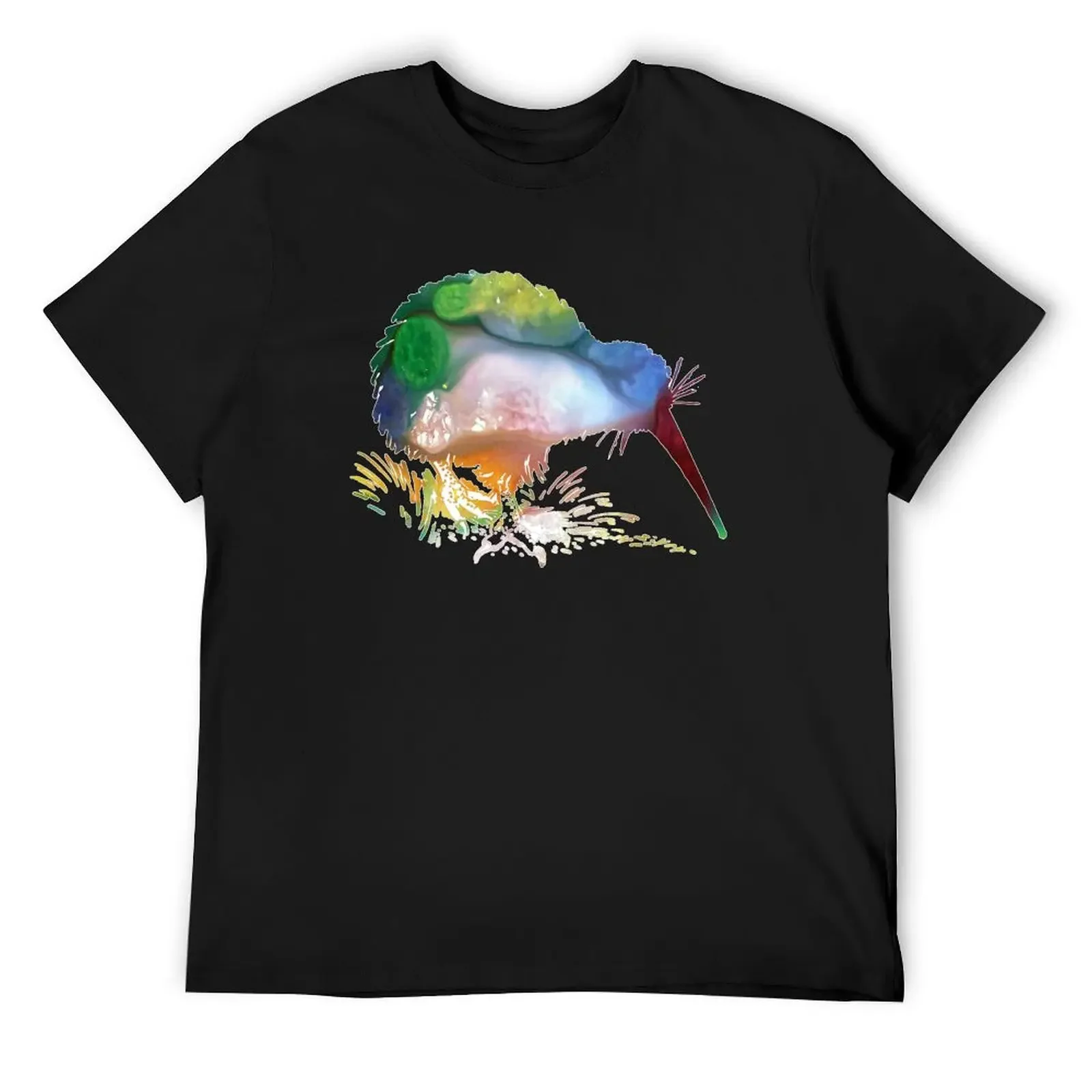 

Kiwi Bird T-Shirt animal prinfor boys tops vintage t shirts Men's cotton t-shirt