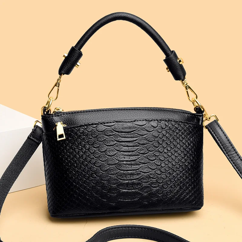 Luxury Crocodile women Shoulder Crossbody Bag small Cowhide Ladies Messenger bag Handbag Genuine Leather Cell phone wallet purse