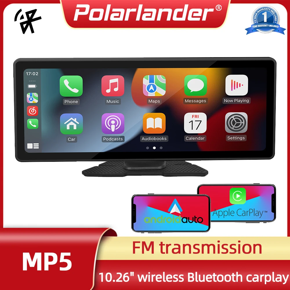 

10.26 Inch Car Radio Mirror Link Wireless Carplay/Android Auto AUX/USB/TF/Av Input Touch Screen High-definition Large Screen