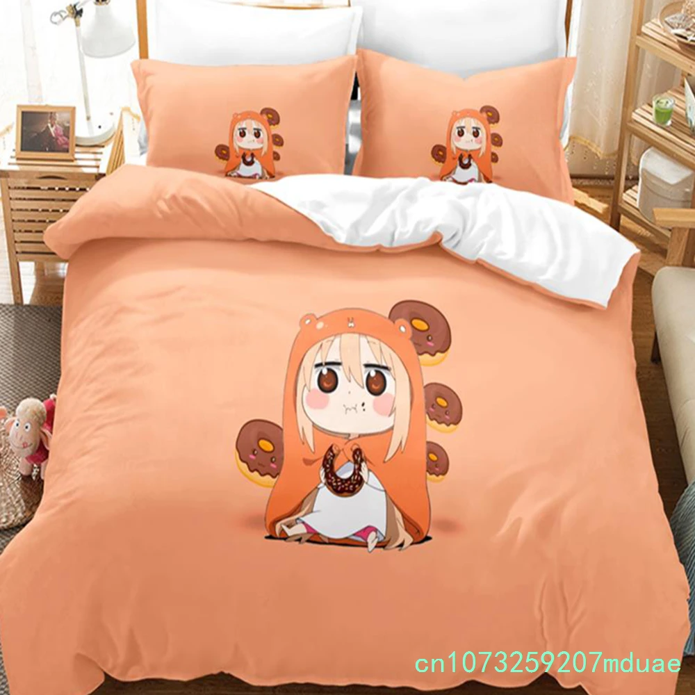 New Anime The Himouto! Umaru-chan Bedding Sets Duvet Cover Set With Pillowcase Twin Full Queen King Bedclothes