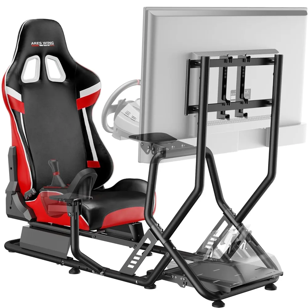 Seat, Formula GT Style Sim Rig for PS5 PS4 Xbox PC Games US Shipping Racing Simulator Cockpit with Monitor Stand