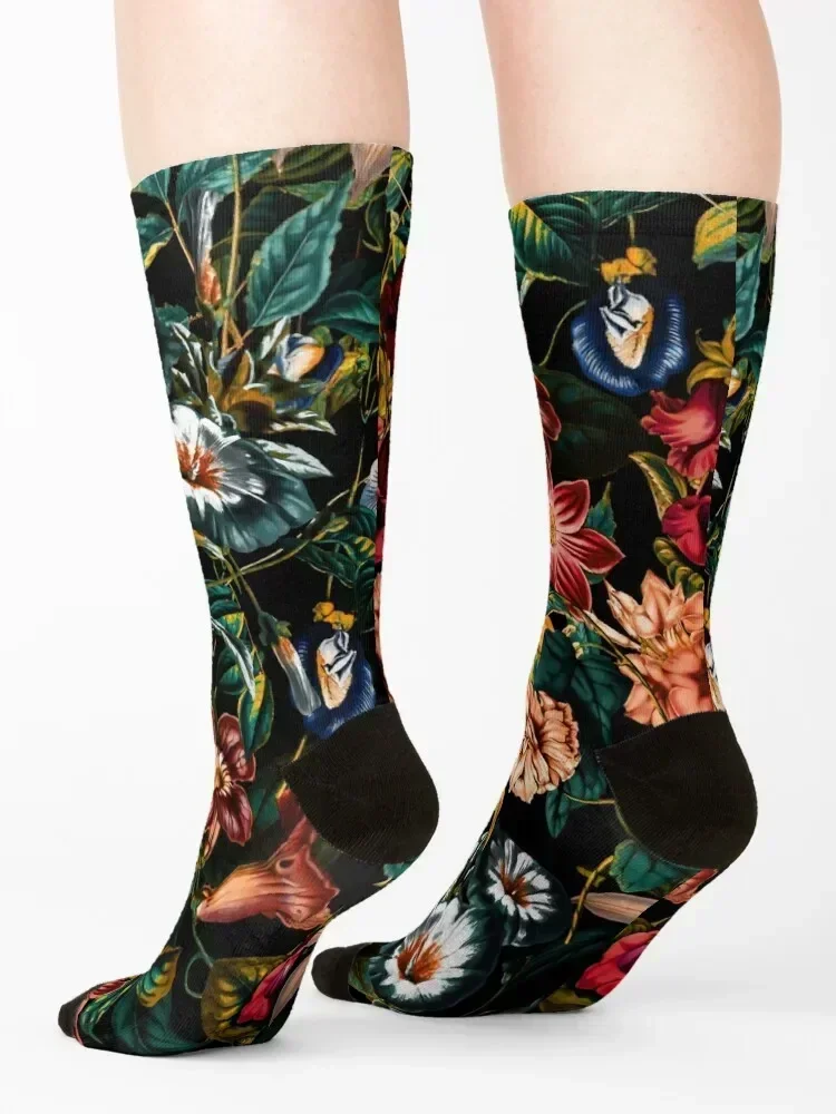 جوارب NIGHT-GARDEN-XXIV من القطن للجولف مضادة للانزلاق لكرة القدم للرجال والنساء