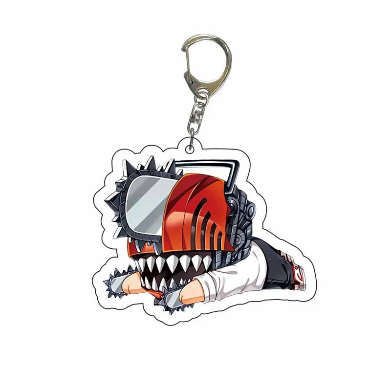 Anime Manga Chainsaw Man Acrylic Pochita Makima Power Cosplay Accessories Cute Collection Bag Pendant Keychain Fans Gift Keyring