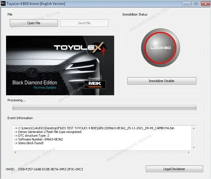 Toyolex 4 Diagnostic Tool One PC Install PK Toyolex3  for Denso Lexus Maschera-mento Ad-blue Car D TC Software Tool AD-blue