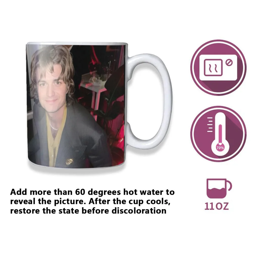 Joe Keery New Creative Color Changing Mug Ceramic Coffee Milk Tea Cup Gifts Free shipping