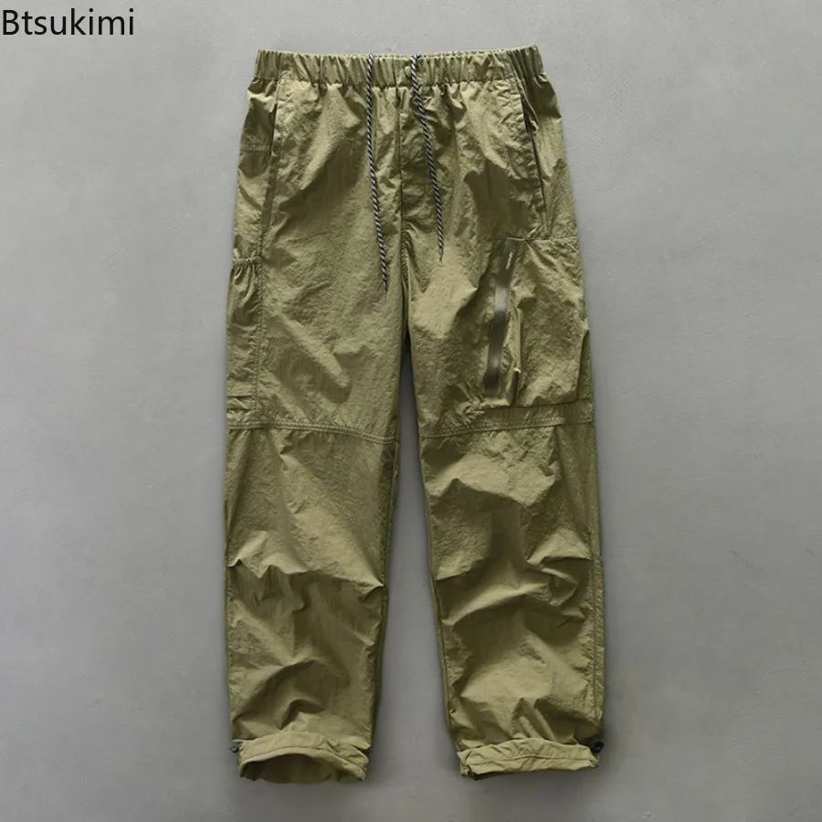 Vintage Hip Hop Streetwear Men's Camouflage Wide Leg Cargo Pants Loose-fit Big Pocket Casual Pants for Men Sweatpants Autumn New