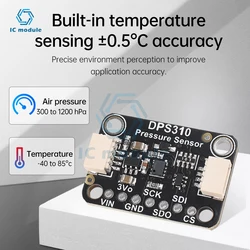 DPS310 High Accuracy Barometric Altitude Sensor Module Qwiic Interface DPS310 Pressure Sensor Module