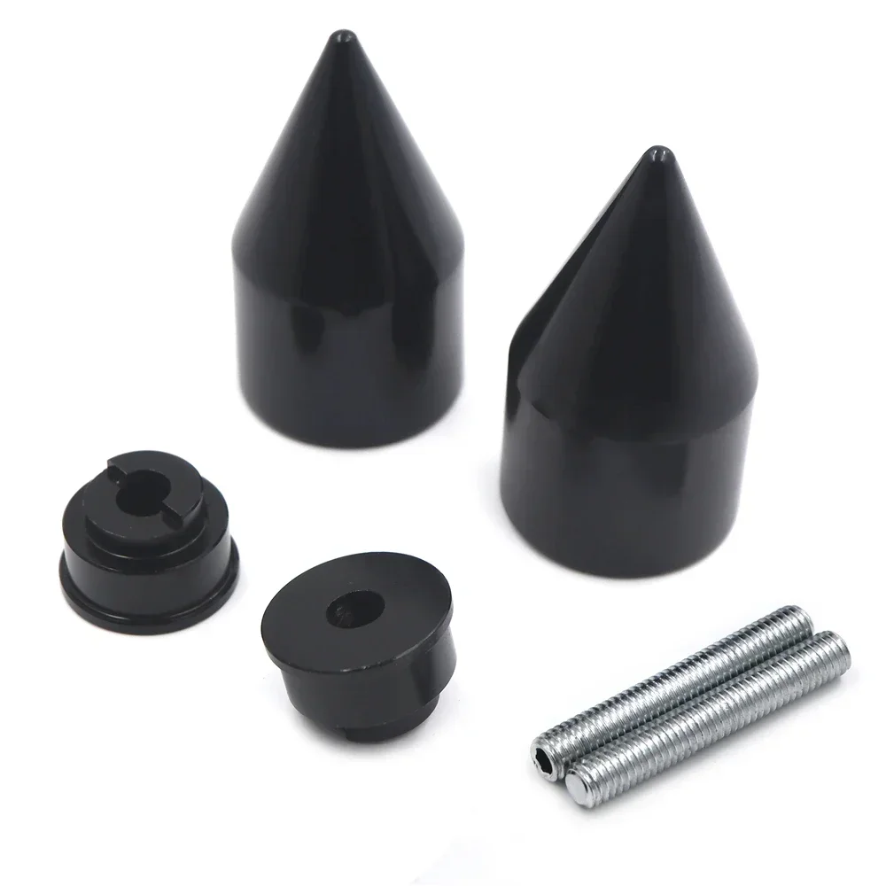 Motorcycle Parts Black Spike Bar Ends Hand Grip Handlebar End Caps for Honda CBR 600RR 2003-2013