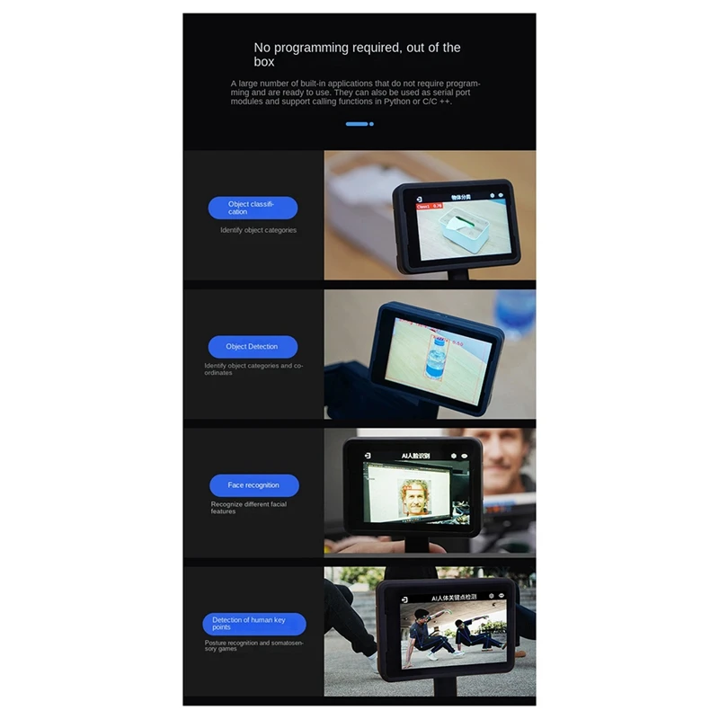 Maixcam NPU RISCV لوحة التطوير ، AI منفذ تسلسلي صوتي مرئي WiFi 6