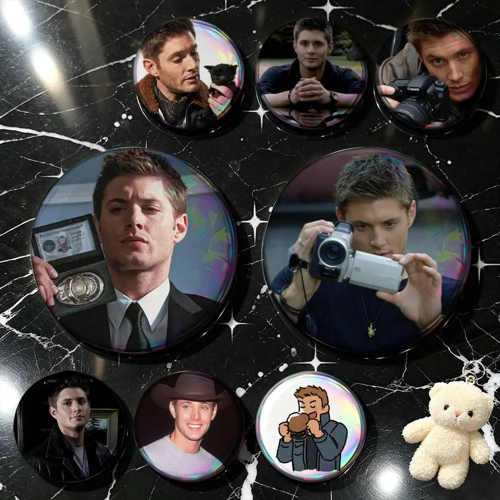 Jensen Ackles D-Dean W-Winchester  25mm 32mm 44mm 58mm Anime Badges Brooches DIY Pins Decorations Birthday Gifts