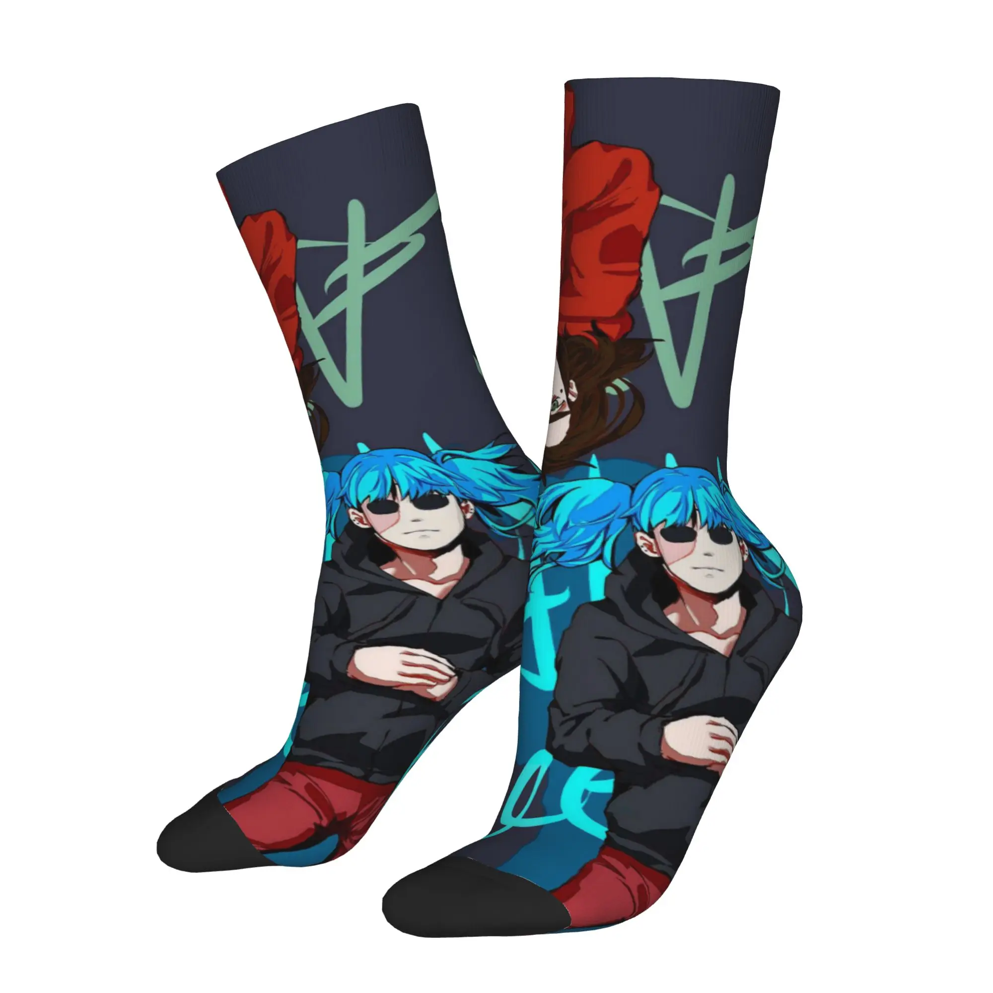 Winter Warm Fashion Unisex Sally Face Game Socks  Sweat Absorbing Basketball Socks