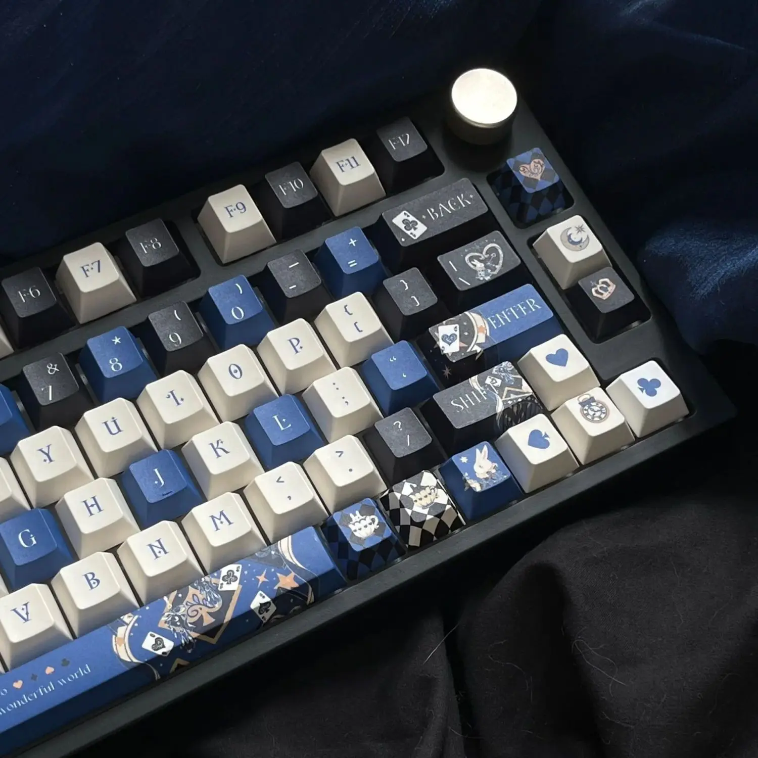 

138-клавишные тематические колпачки для клавиш в стиле ретро, колпачки для клавиш «Алиса», крутые колпачки для клавиш из ПБТ, сублимационная колпачок для переключателей MX, механическая крышка для клавиатуры