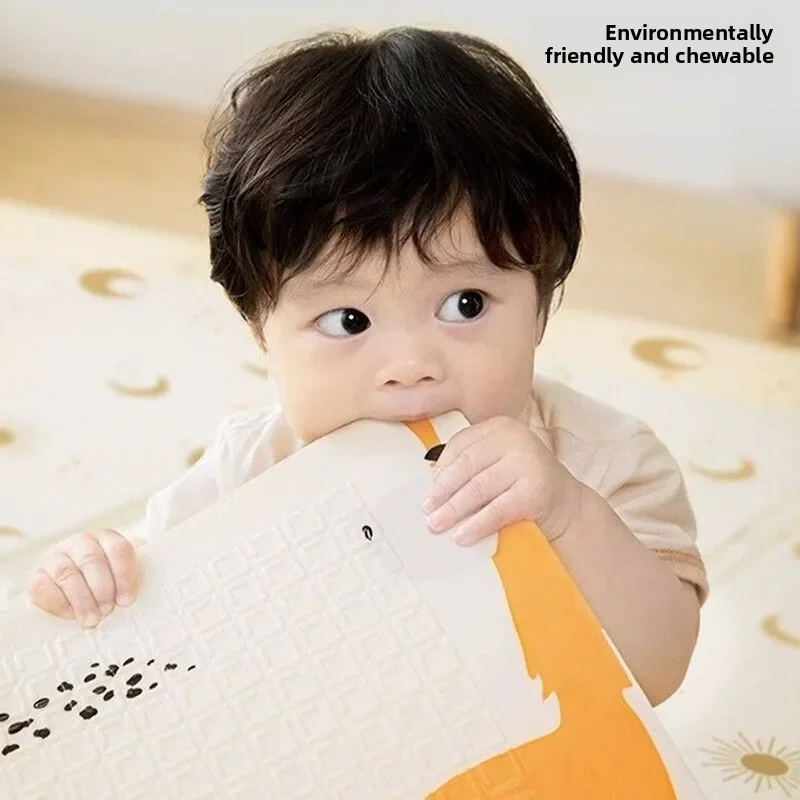 غير سامة طوي الطفل حصيرة للزحف سميكة XPE رغوة تلعب حصيرة للرضع الصغار البطن وقت آمن الكرتون الحد الأدنى الاستخدام المنزلي