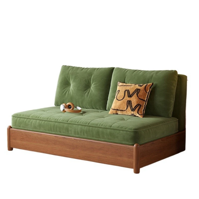 

Диван-кровать из антикварного массива дерева, маленькая квартира, гостиная, диван-кровать, встроенная односпальная кровать двойного назначения