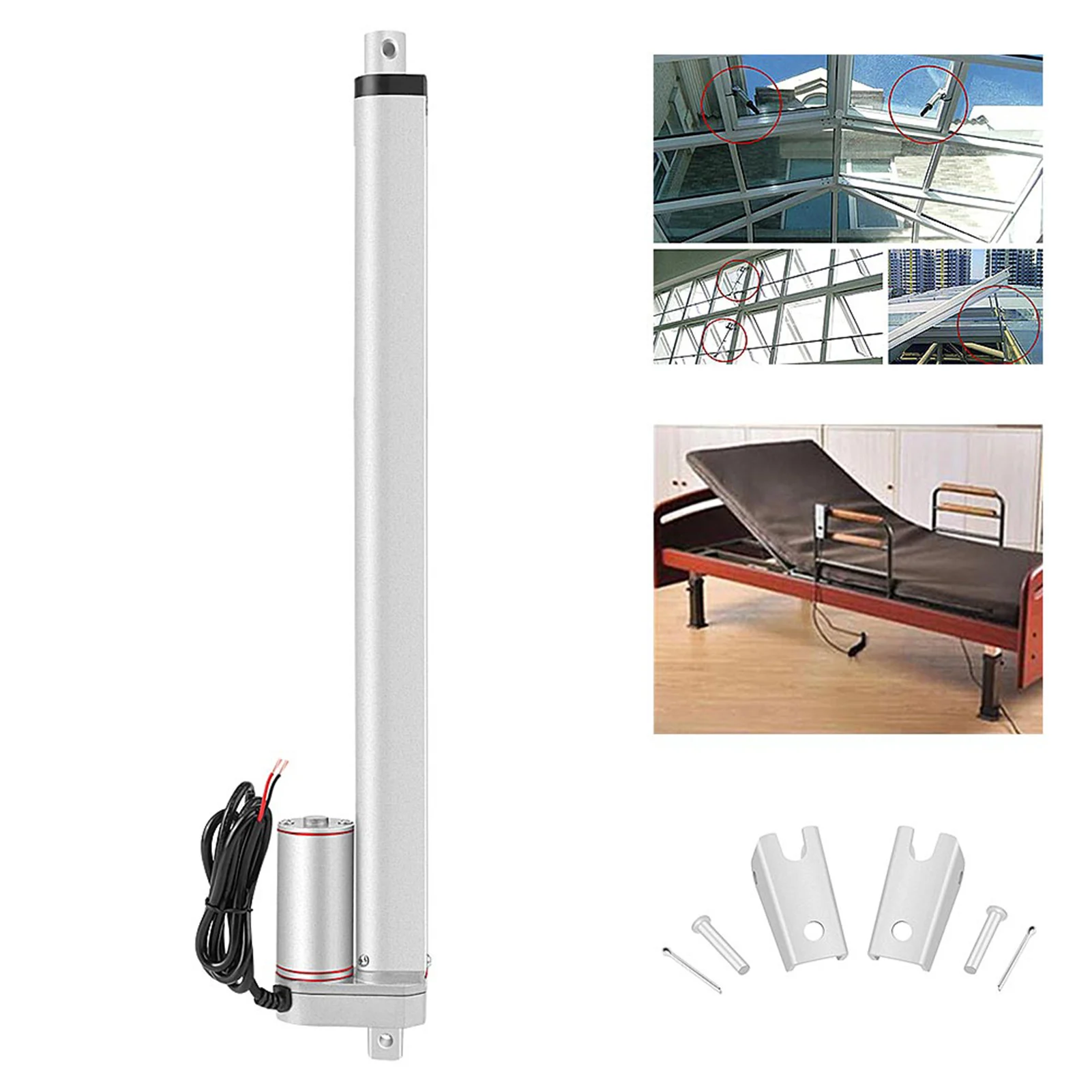 12V Linear Actuator 750N   400mm Stroke Electric Motor for  Auto Car linear actuator electric linear actuator