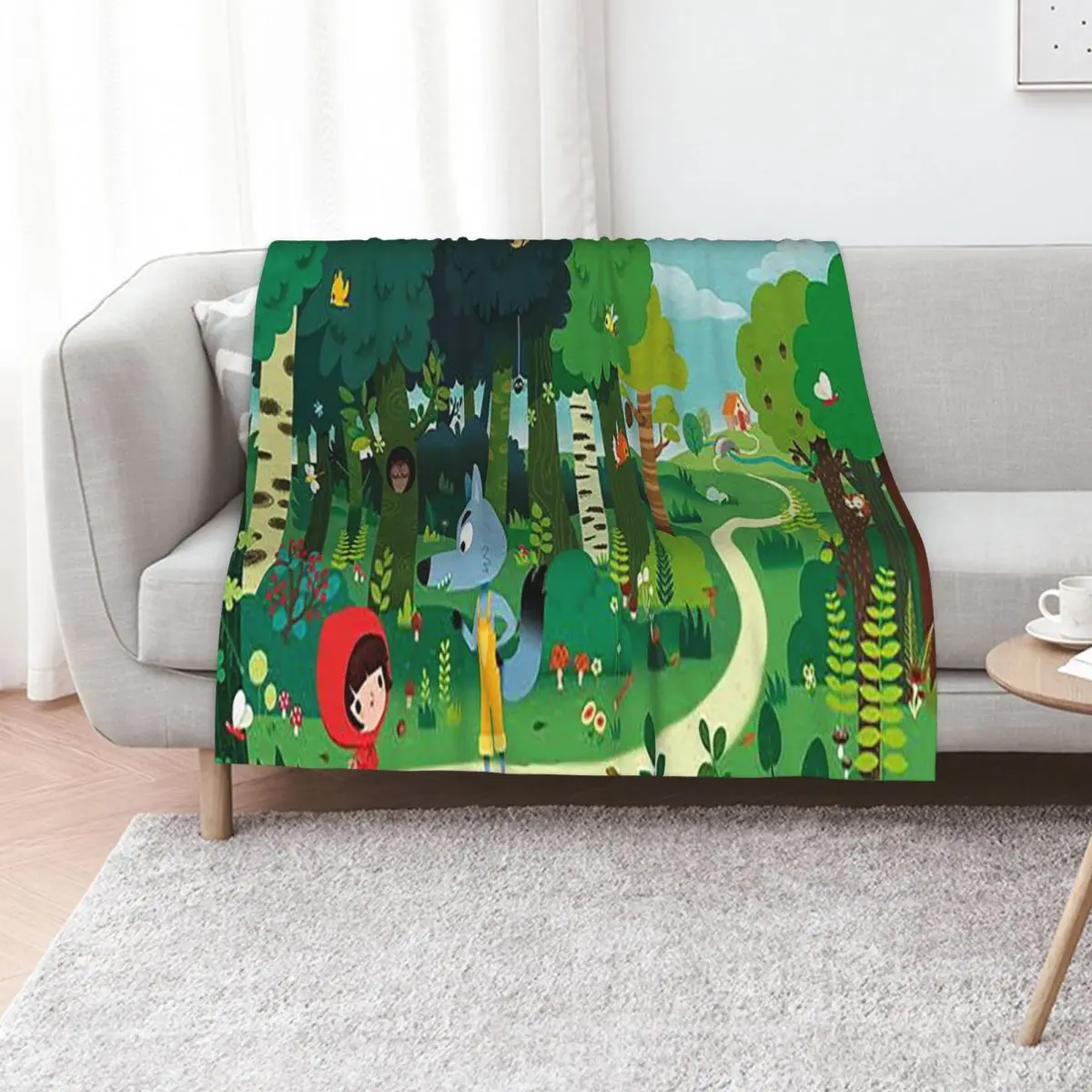 

sneaky sasquatch Throw Blanket Plaid For Decorative Sofa wednesday Furrys Blankets