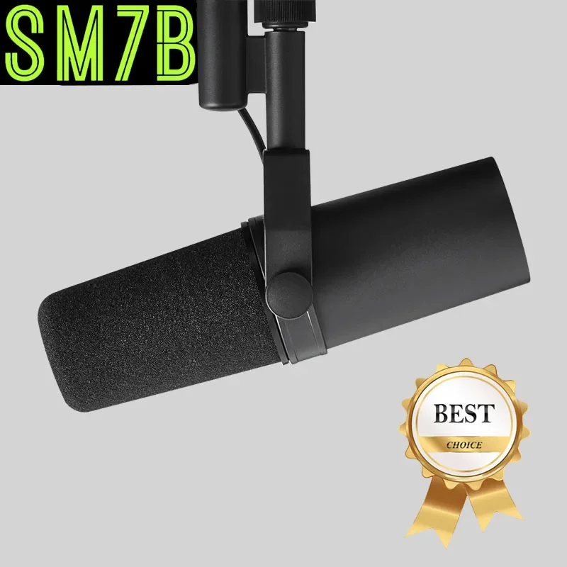 SM7B Professional Cardioid Dynamic SM7B Microphone Studio Selectable Frequency Response Mic for Live Vocals Recording Performanc