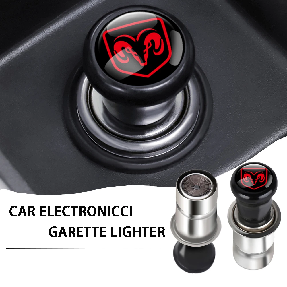 Emblema de Logotipo para Acendedor de Cigarros 12V Acessórios de Interior para Dodge Durango Caliber Dakota Neon SXT Nitro Ram Avenger Colt Viper
