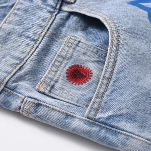 2024, Pantalones Corted American Verano Vaqueros, Pantalones Custom Personalized Print for Perros, Tres Cuartos Pantalones, Pantalones Urban Fashion Deportivation Cut 8 Main Sales Men's Bermuda Jeans - №6