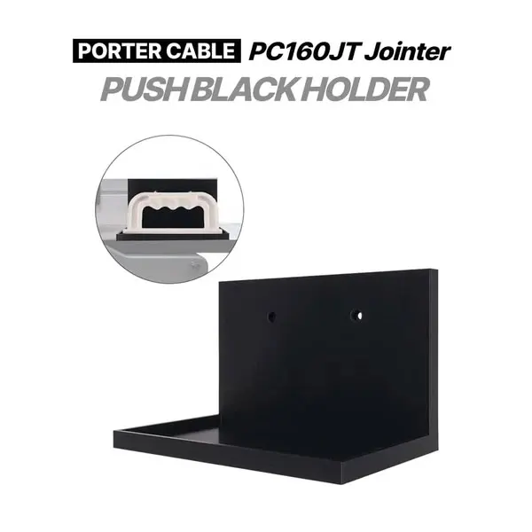 Wall Mount Push Block Holder Compatible with Porter-Cable PC160JT Jointer, Woodworking Push Stick Rack, Workshop Organizer