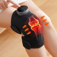 Heated Vibrating Knee Pads for Joint Far-infrared Knee,Shoulder & Elbow Pad 3 in 1 Brace Hot Compress USB Charging Warmer Strap