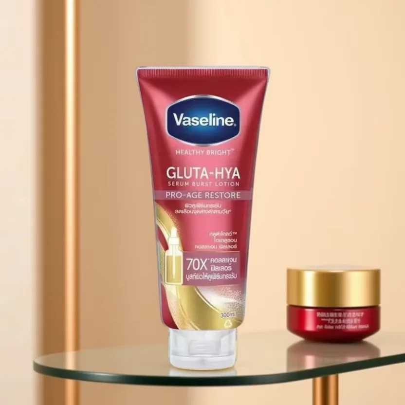 

300ml Vaseline Gluta-Hya Dewy Radiance, Serum-In-Lotion, Boosted With GlutaGlow, for Visibly Brighter Skin from 1st Use