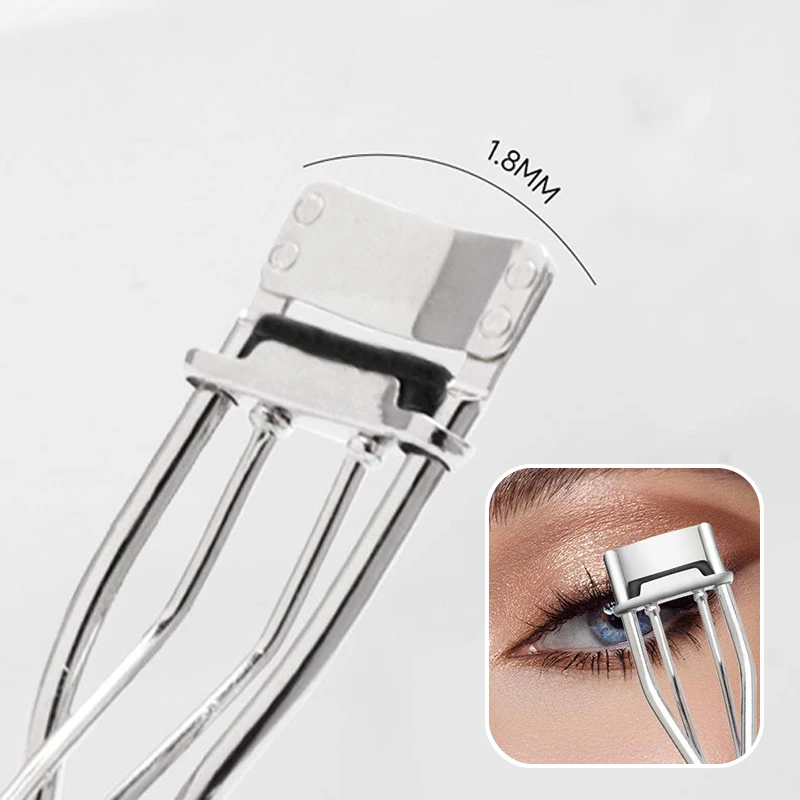 Mini Partial Eyelash Curler Nature Curl Sun Flower Extension Volume Tweezers Stainless Steel Tool