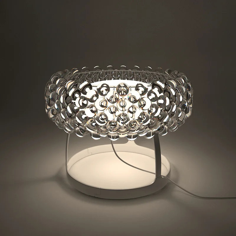 Luces colgantes acrílicas modernas, accesorio de bombilla Rs7, comedor, Foscarini Caboche Dia35/50/65cm, lámpara colgante de oro transparente