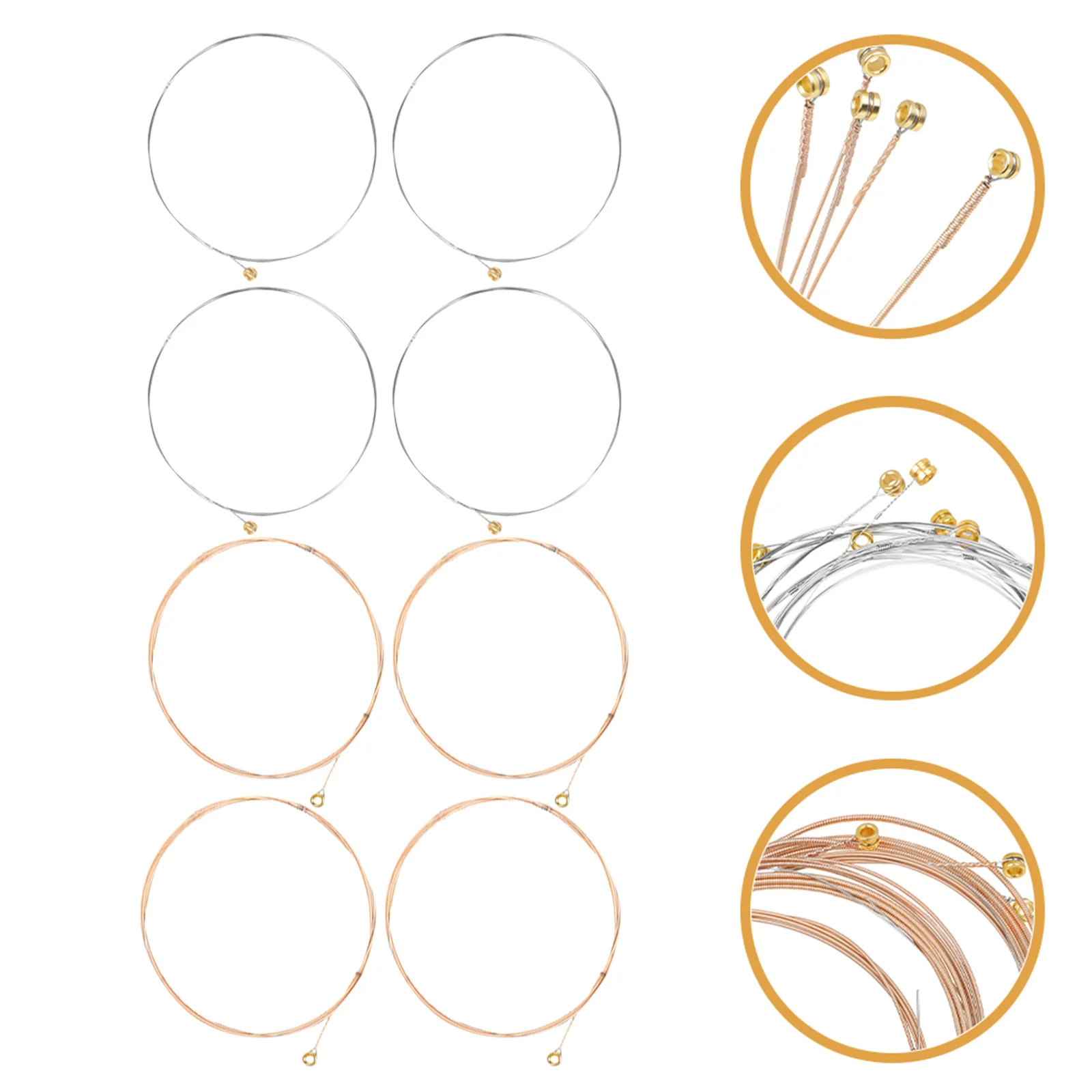 

12pcs Folk Strings Phosphor Copper Strings Durable Metal Replacement For Acoustic Guitar String Universal Kit Guitar Parts