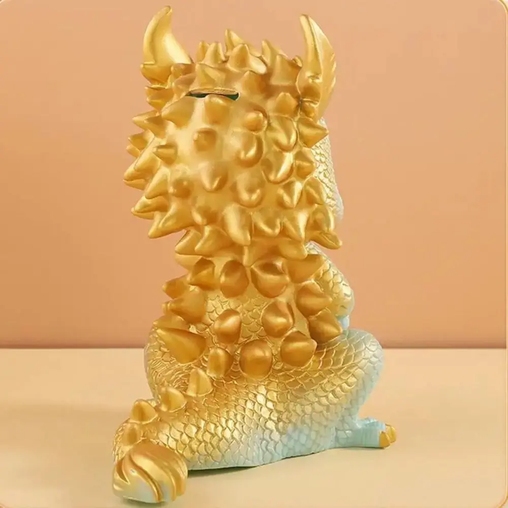 Long Model Zodiac Dragon Bank Money Box Bedroom Zodiac Dragon Ornament Cute Large Capacity Dragon Coin Jar Girls Boys