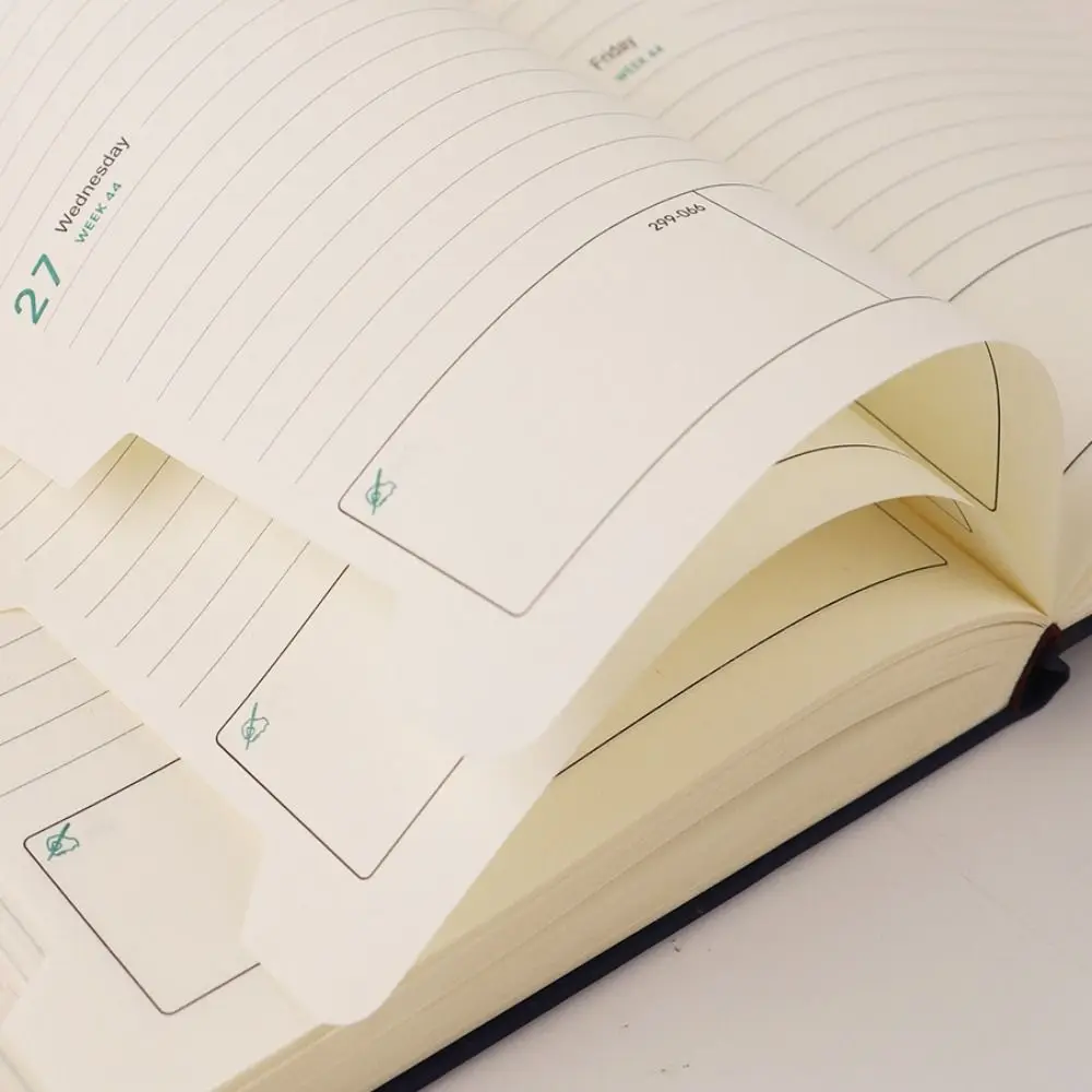 Portable A5 2027 Agenda Book Planner Reminder To Do List Daily Planner Book Textured PU Schedule Book Students