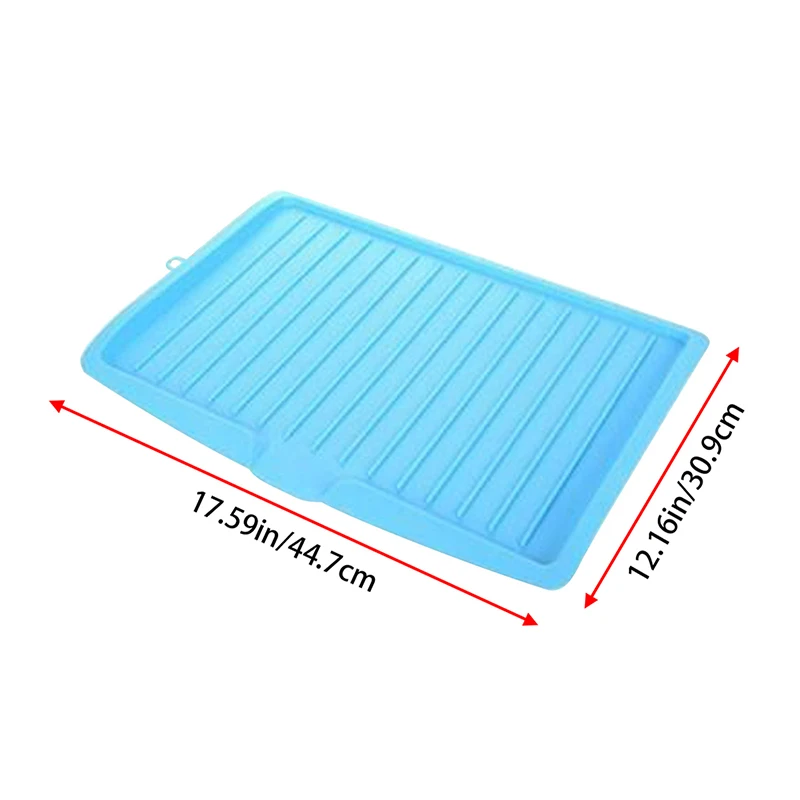 Kitchen Creative Drain Tray Fruit Vegetable Drain Board Rectangular Tableware Storage Shelf Plastic Drainer Dish For Bowl Cup