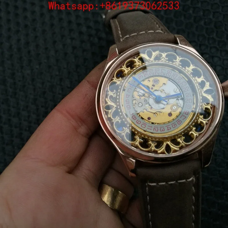 

Customized Personalized Mechanical Watch Original Automatic Watch Retro Watch Sapphire Glass Gold