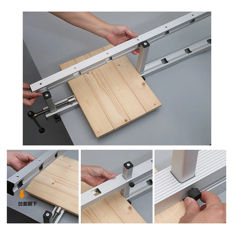 1000mm Pressure Clamps Set Splicing Board Positioning Panel Fixed Clip Aluminum Alloy