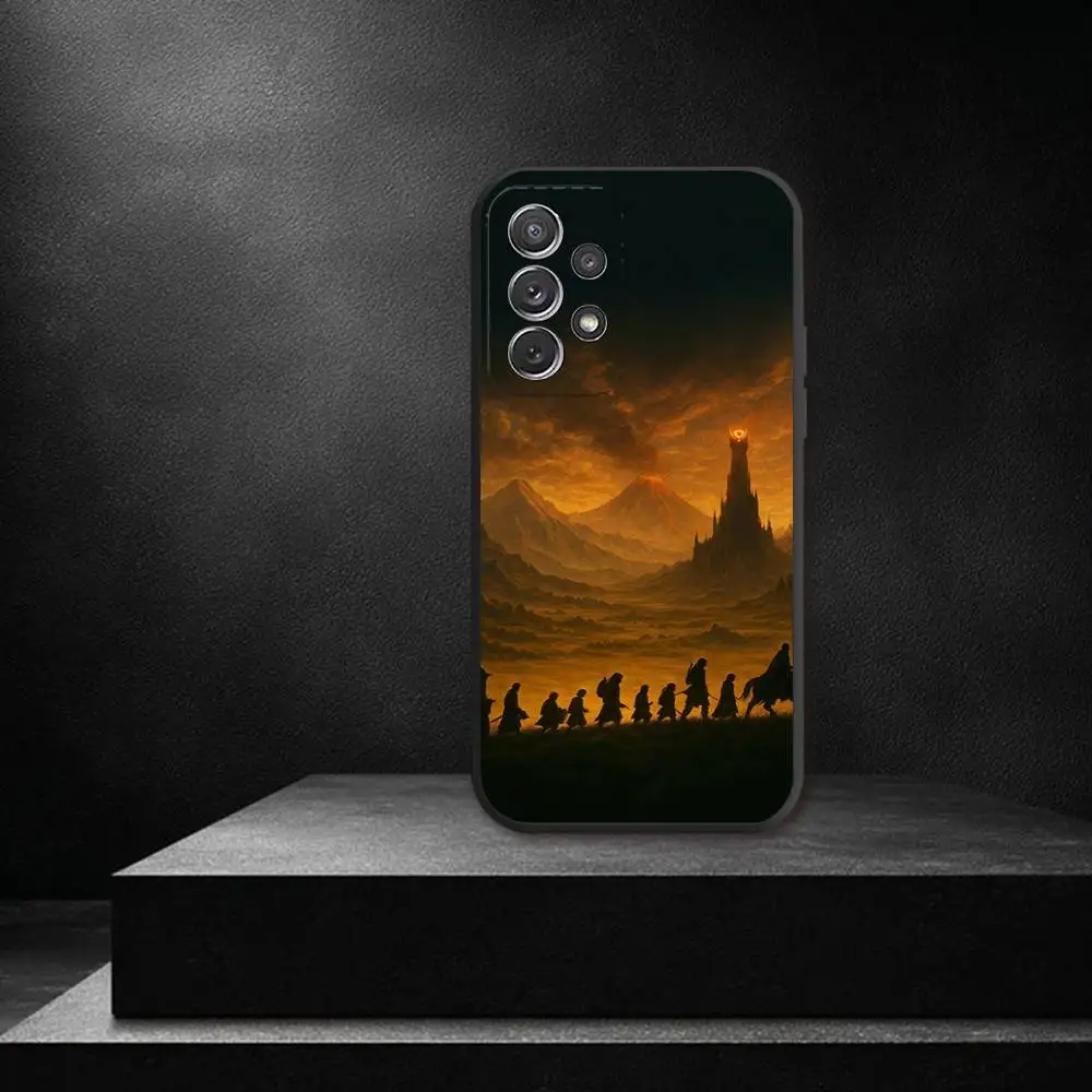Coque de téléphone les seigneurs des anneaux R, étui souple noir pour Samsung S 25,24,23,22,30,21,10,9,Ultra,Plus,Lite,FE,4,5G