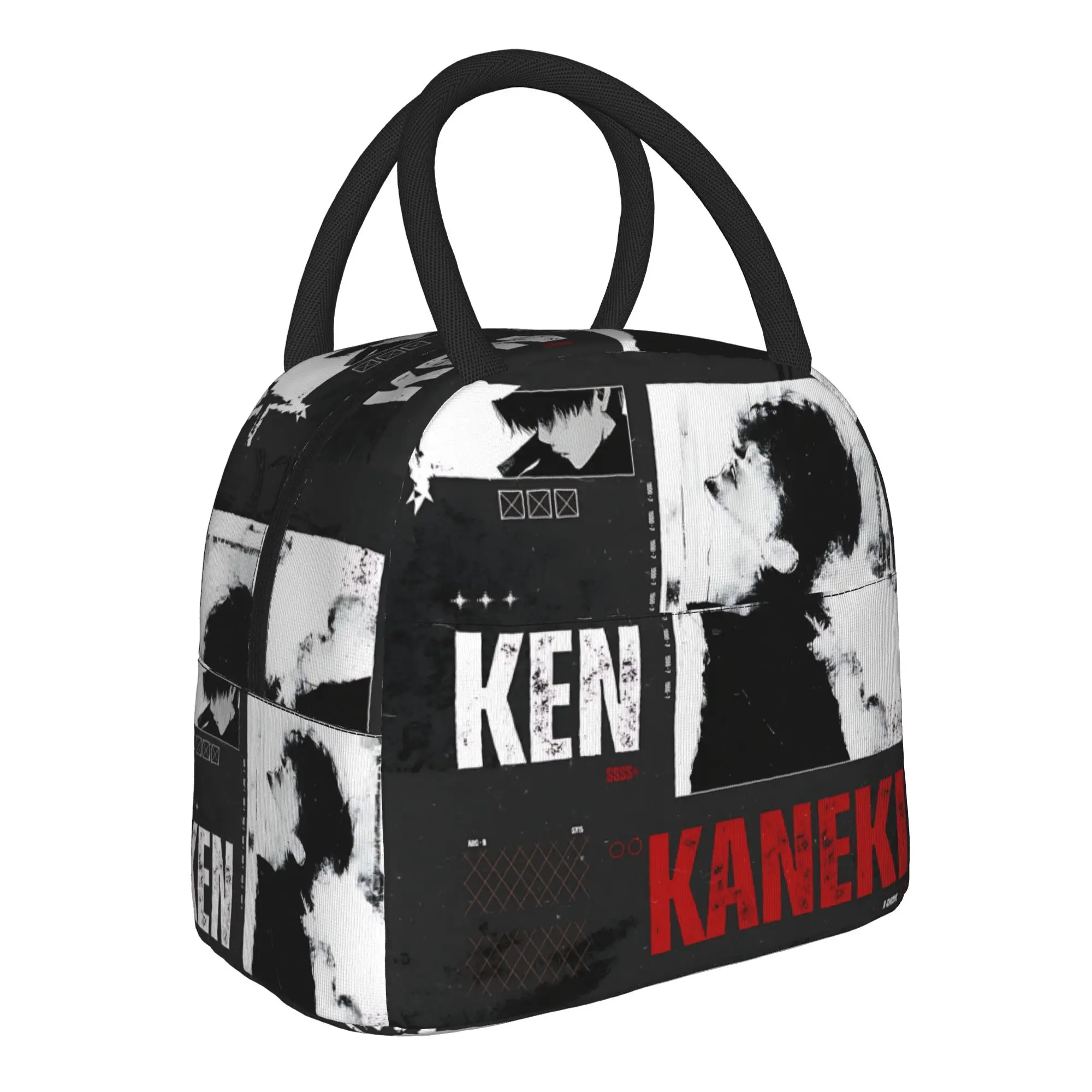 Halloween Tokyo Ghoul Kaneki Insulated Lunch Bag Insulation Bento Pack Rice Bag  bolsa Student Bento Lunch Handbag Insulation