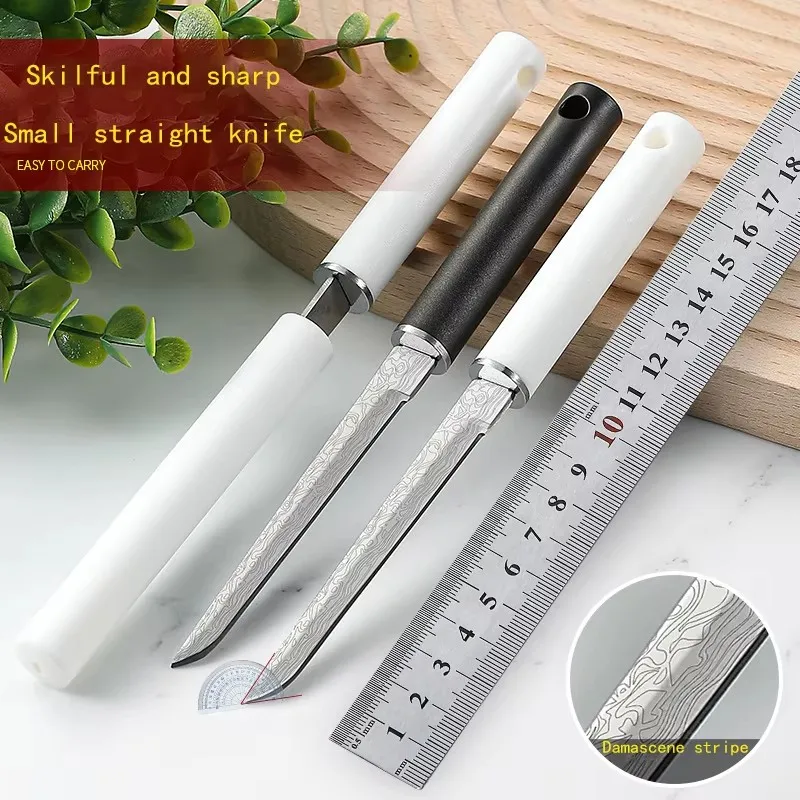 Home high hardness outdoor special straight blade with knife sheath camping mountaineering meat cutting rope fruit knife