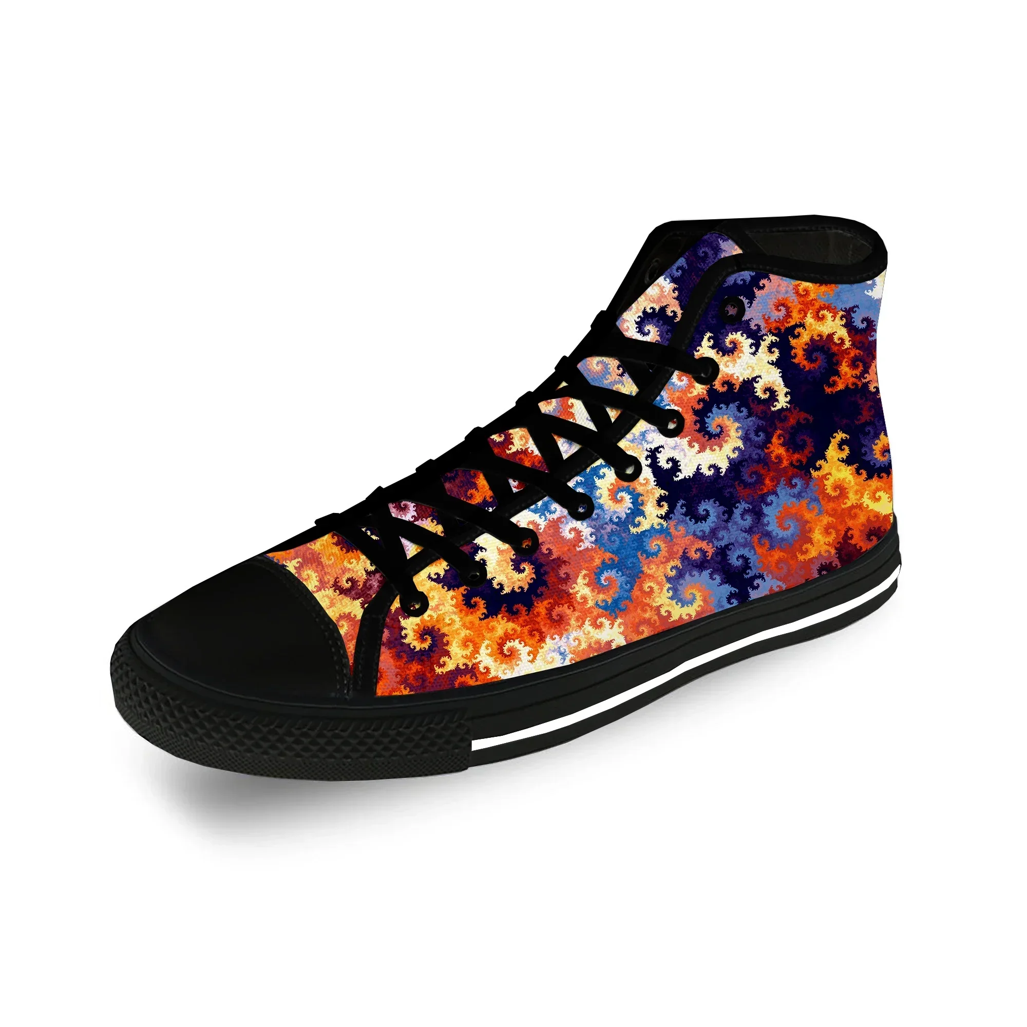 

Кеды унисекс с 3D-принтом по всей поверхности, забавные, стильные, повседневные, модные, легкие, дышащие, из канваса, с высоким верхом