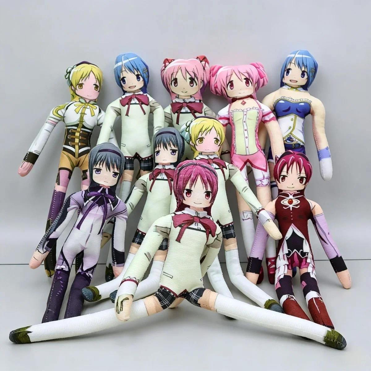 Funny Madoka Magica Abstract Long Legs Plush 28cm Mami Madoka Sayaka Homura Kyoko Long Legs Poseable Anime Toy For Anime Lovers