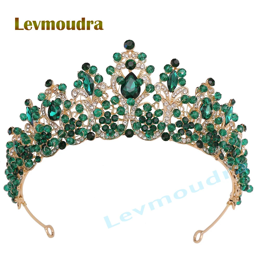 

Levmoudra Princess Tiara and Crown for Women Wedding Tiaras for Bridal girls Tiaras and Crystal Crowns Rhinestone Headband