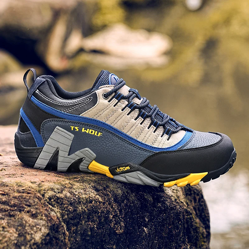 

Hiking Shoes Men Anti-slip Lightweight Outdoor Sports Shoes Men Lace-up Comfortable Soft Breathable Casual Sport Shoes