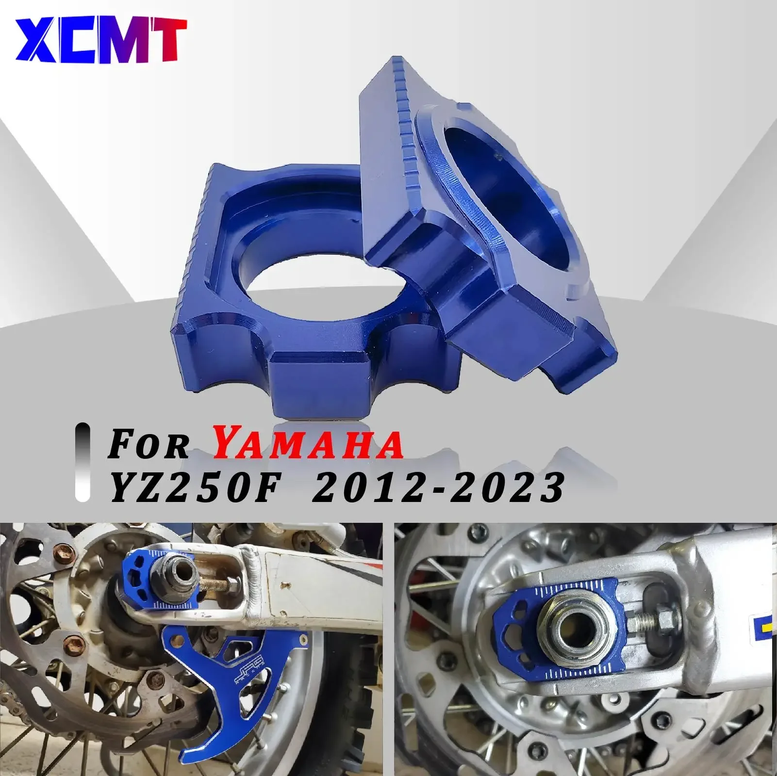 

For YAMAHA YZ250F YZ450F YZ125 YZ250 YZ250X YZ250FX WR250F WR450F WR250R WR250X 2002-2022 CNC Rear Chain Adjuster Axle Block