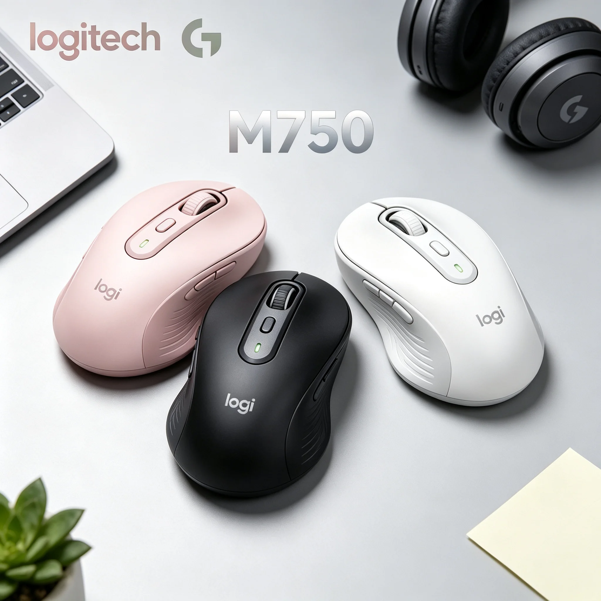 Logitech M750 Wireless Mice Stable Cursor Control Silent Click For Efficient Office Work & Casual Gaming