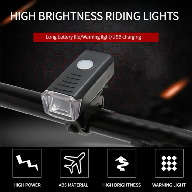 Ultra Bright USB Bike Light Powerful Bicycle Headlight Multi Gear Adjustment Easy To Install For Night Riding Fits All Bicycles