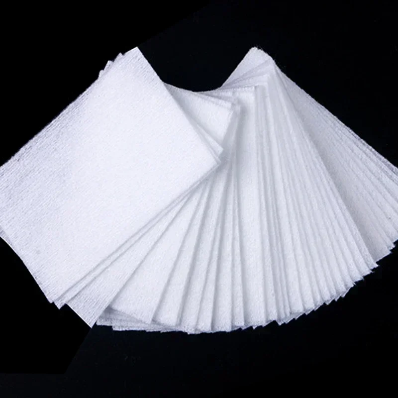 540-100Pcs Nail Polish Remover Wipe Nail Cleaning Pads UV Gel Remover Paper Non-Woven Nail Pads for Beauty Salon Manicure Tools