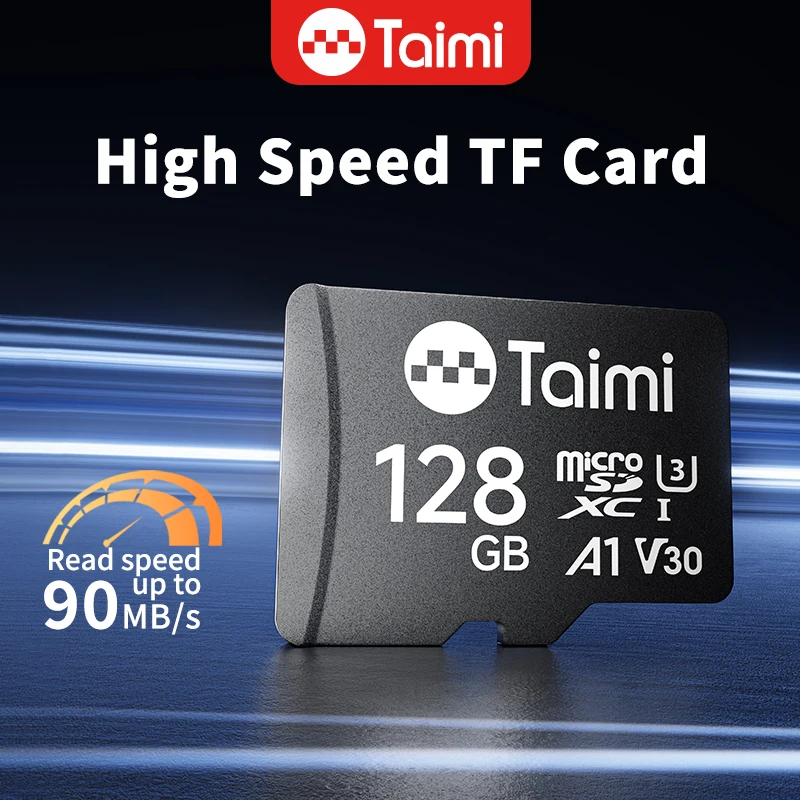 Taimi 128GB Micro Memory SD Card 32GB 64GB 256GB U3 V30 4K Video TF Card for Surveillance, Security Camera, Action Camera, Drone