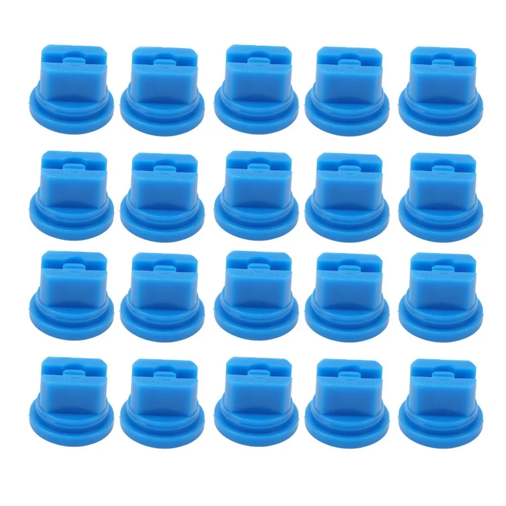 20 Pcs Uniform Spray Distribution Flat Fan Spray Tip Plastic Flat Fan Agricultural Spray Nozzle 110 Degree Sprayer Nozzle Tip